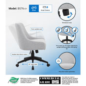 Boss Boyle Desk Chair - Grey, B576-GY